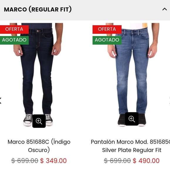 Silver Plate Men's Jeans Marco Regular Fit Slim Fit Dark Wash size 34 - Picture 10 of 12